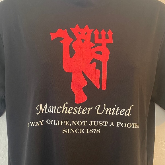 Manchester United It's a Way of Life, Not Just a Football Black Men's Tee, Small - Picture 4 of 7